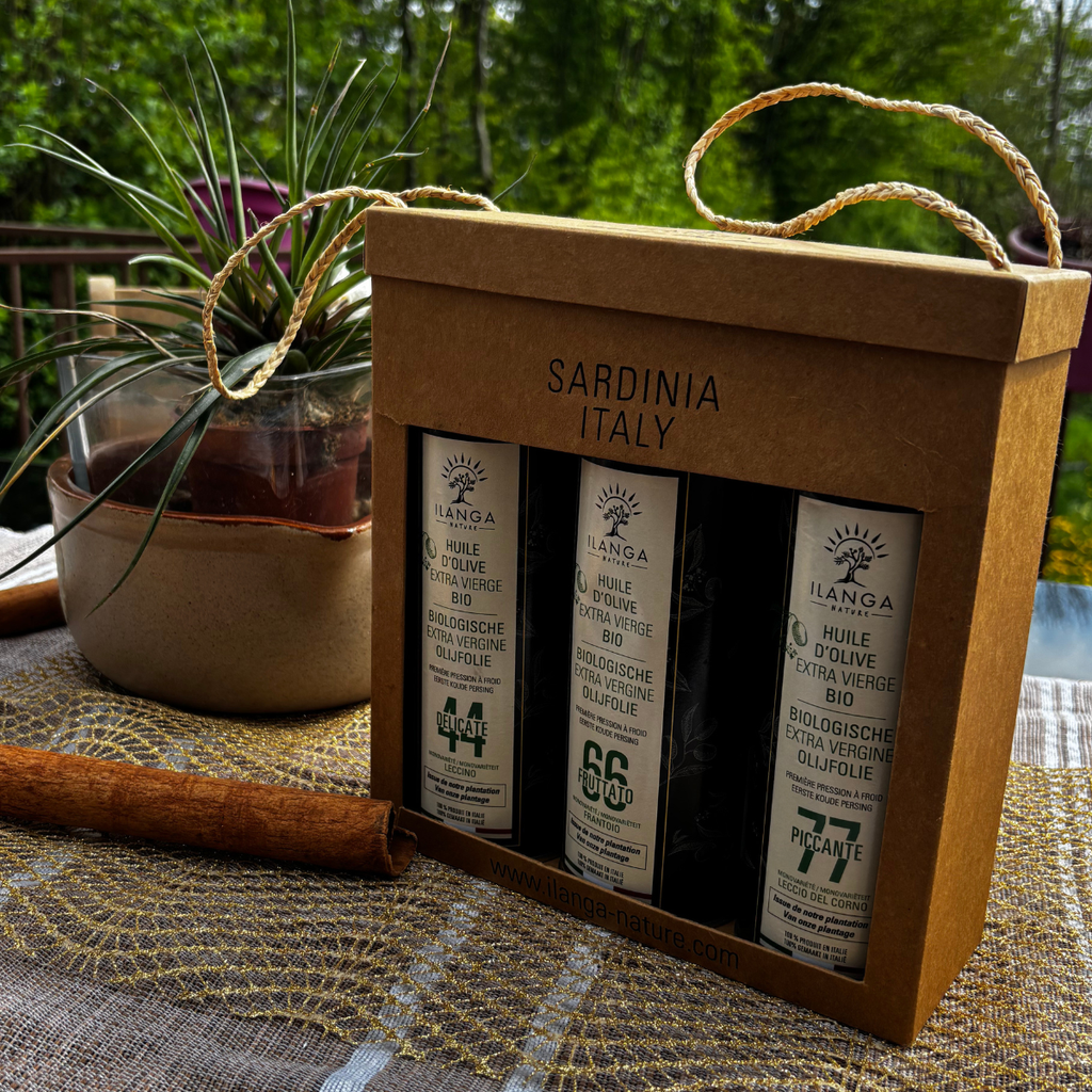 Trio d'Huiles d'Olive 50cl - BIO - en situation