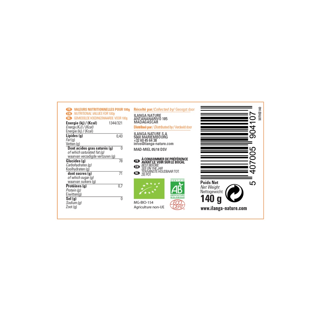 Miel de Forêts Humides - BIO
