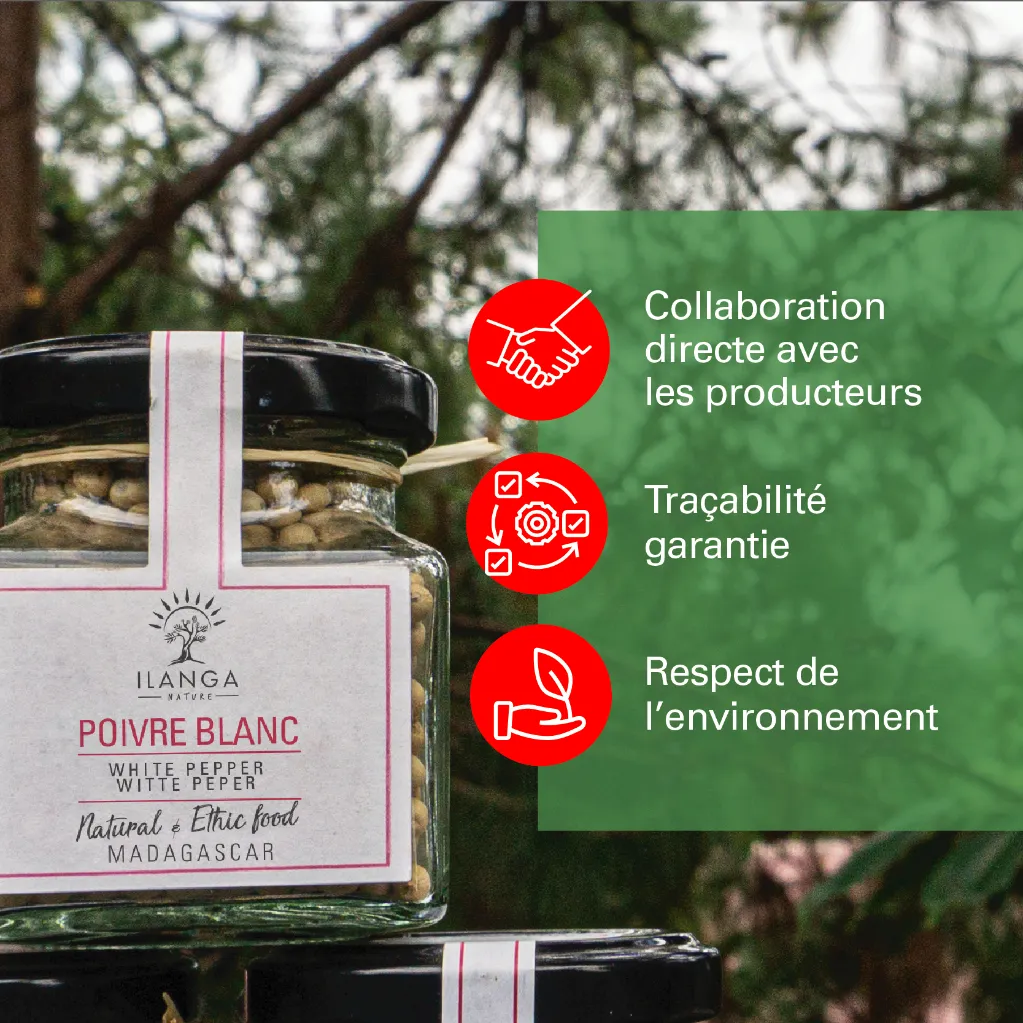 Poivre Blanc (en Grains) (65g) - valeurs nutritionnelles