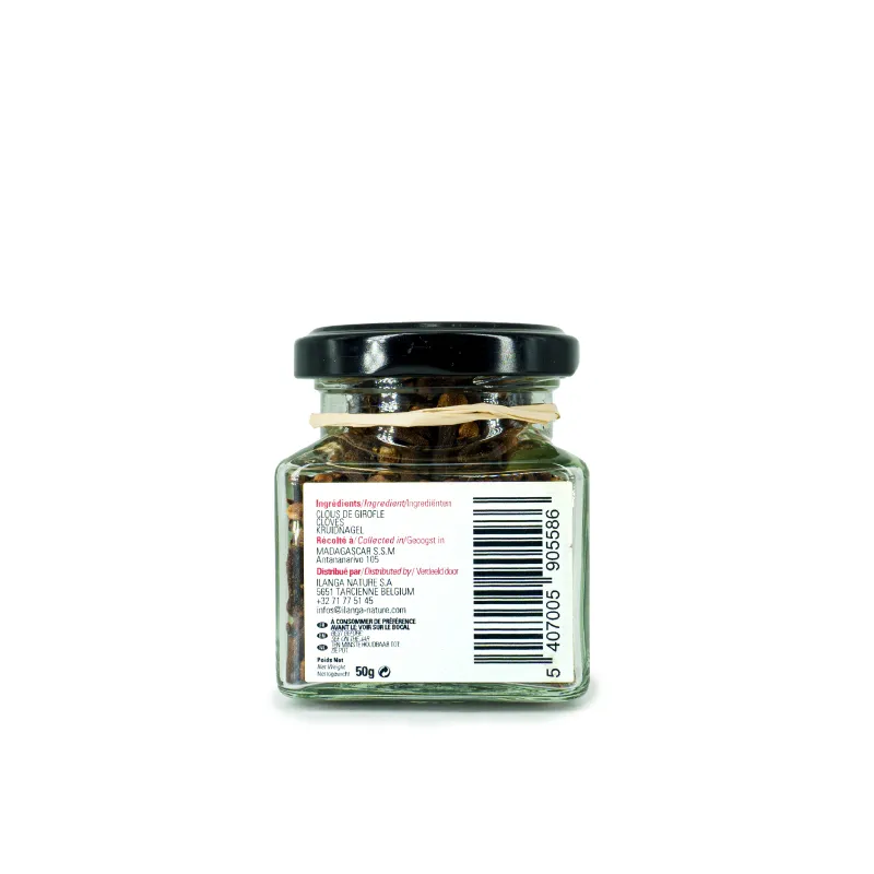 Clous de Girofle (50g) - dos de l'emballage