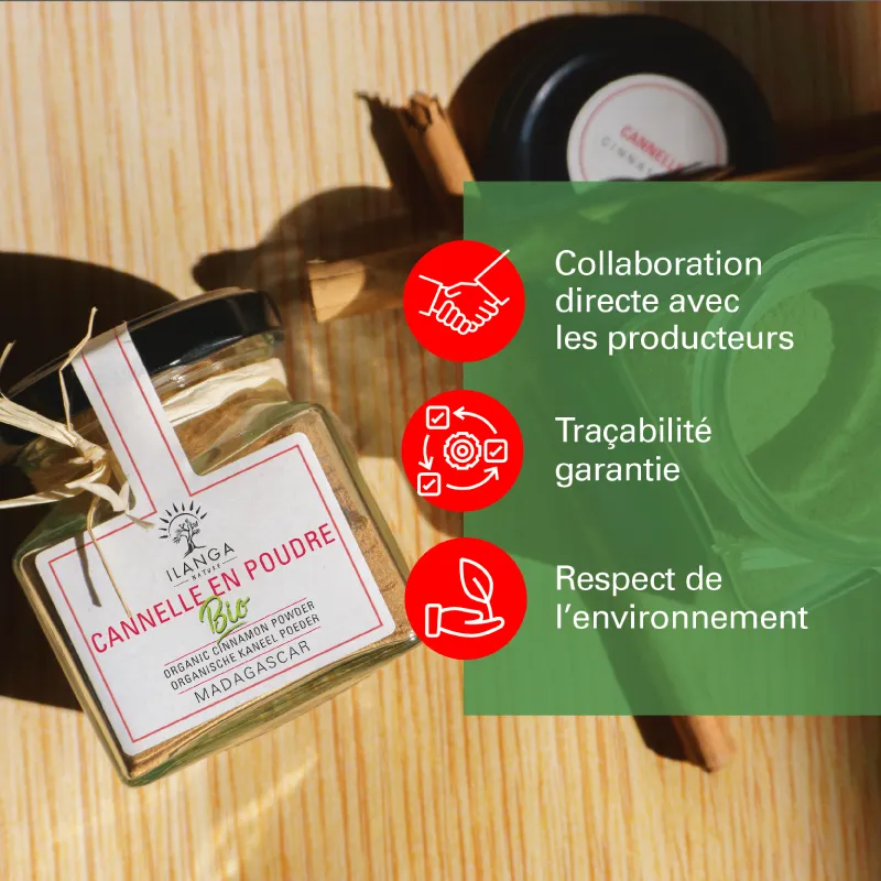 Cannelle en Poudre - BIO (50g) - valeurs nutritionnelles