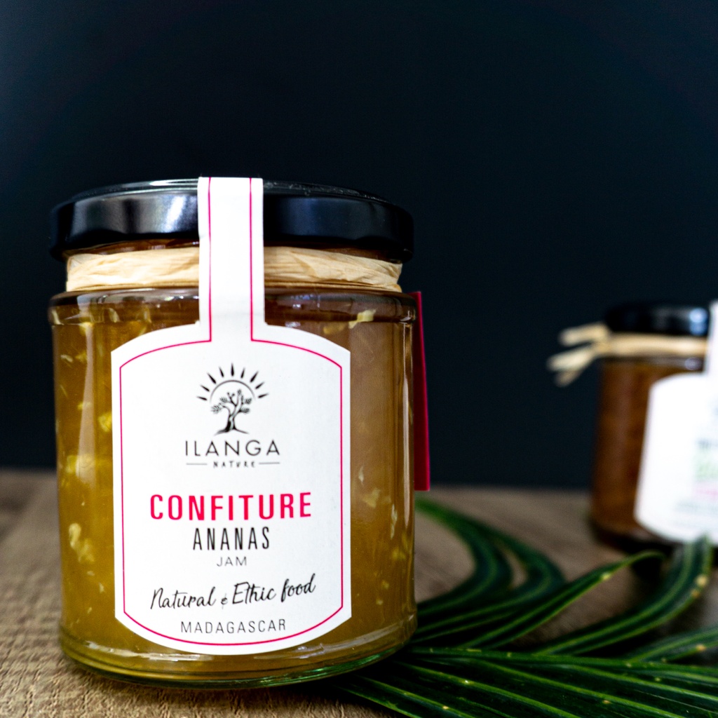 La confiture d'ananas 220g en situation