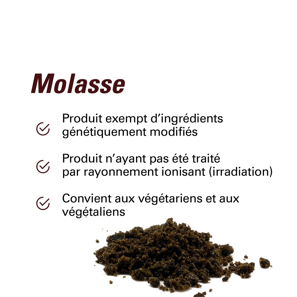 les avantages du sucre de canne molasses 500g