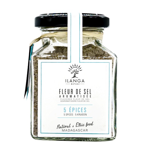 Fleur de Sel aux 5 épices 175g