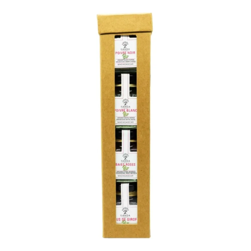 Assortimento di 4 spezie Discovery in grani - BIO