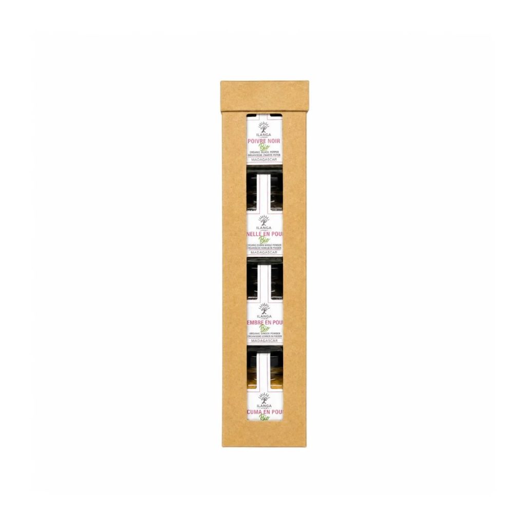 [5912676] Assortment of 4 spices in powder - ORGANIC