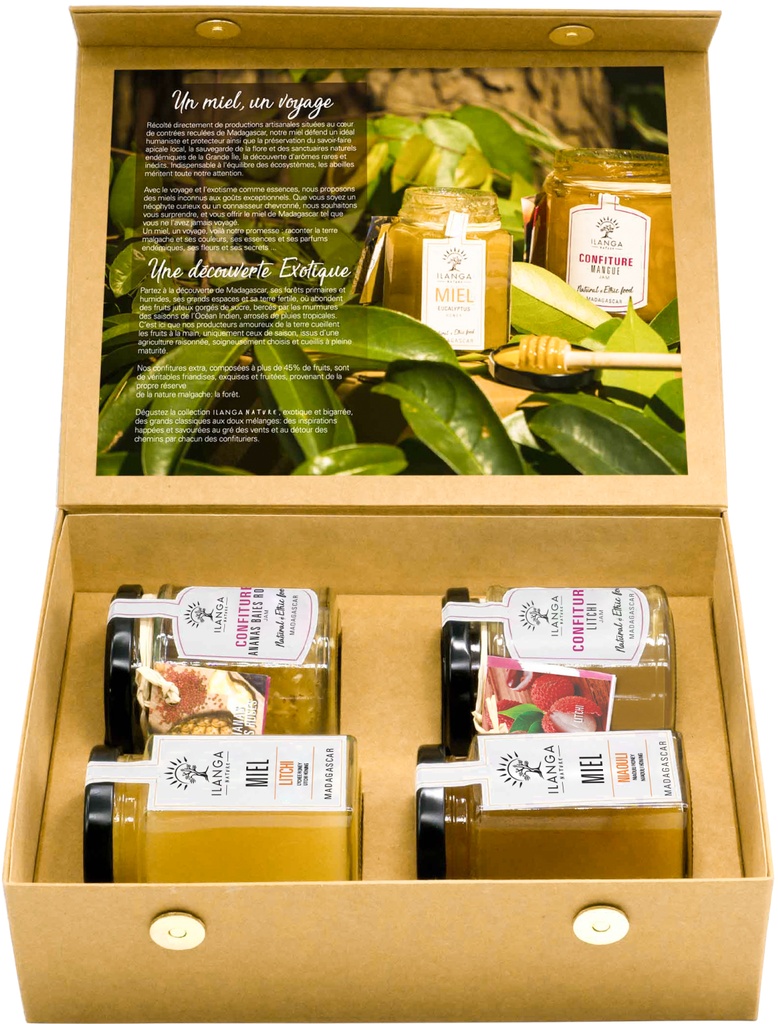 Assortiment van 2 honingsoorten & 2 Jams