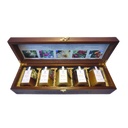 La collezione di 5 mieli da 250 g – cofanetto in legno