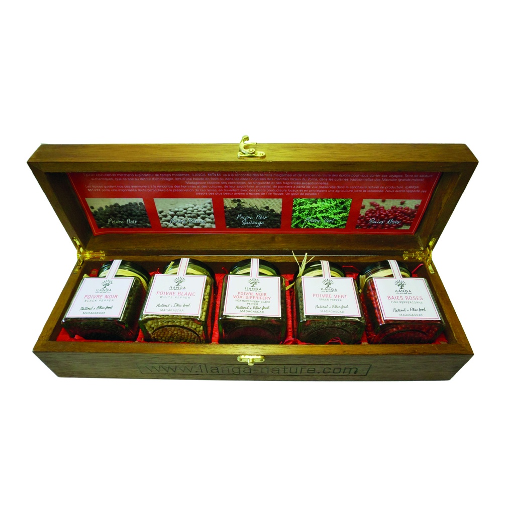 [5901588] La Collection de 5 Épices - Coffret en Bois