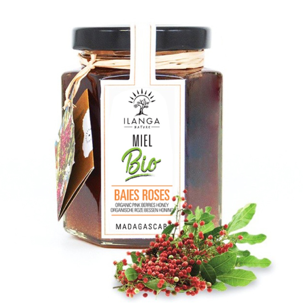 [5905012] Pink Pepper Berry Honey - Organic (140g)