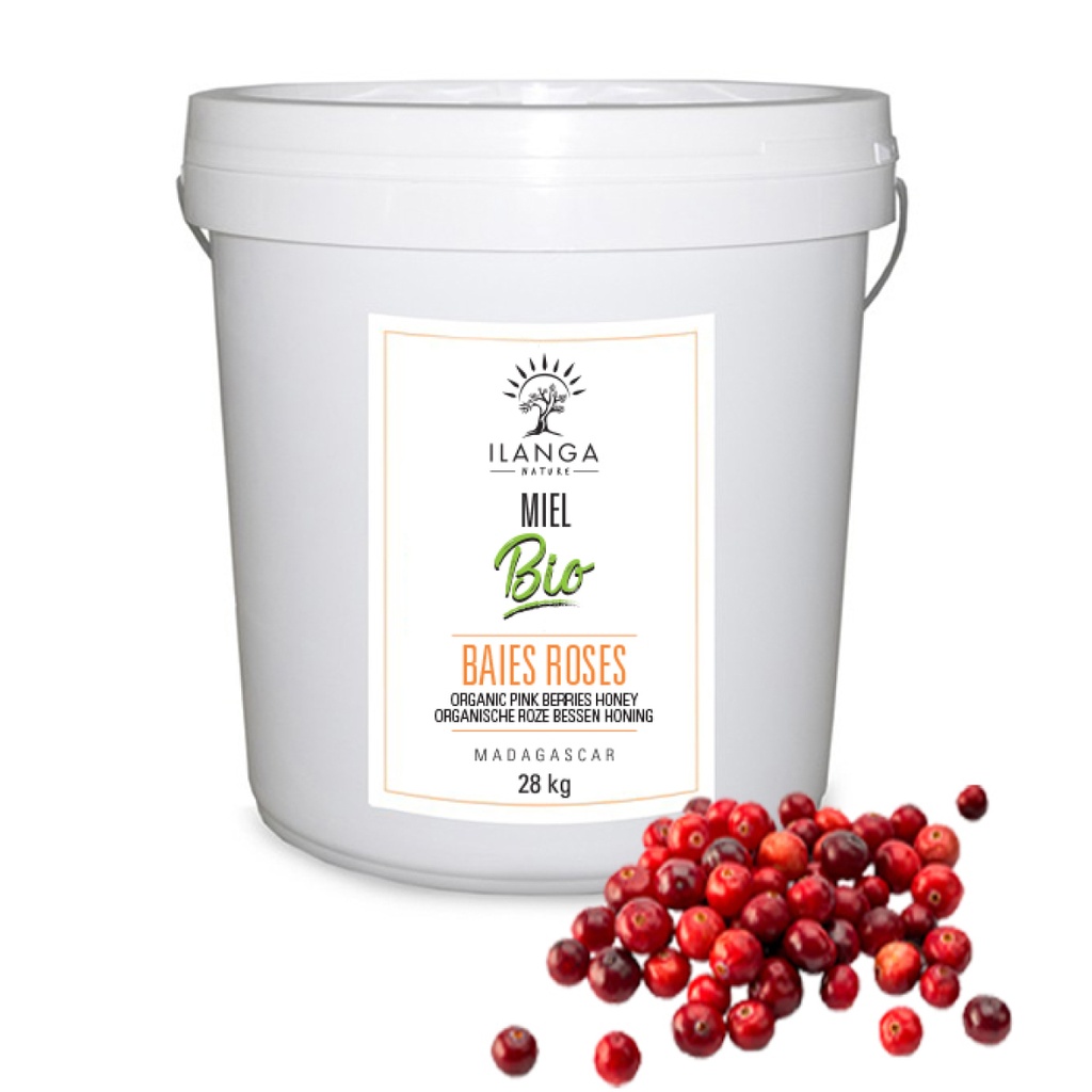 Miel de Baies Roses - BIO (Format professionnel) 